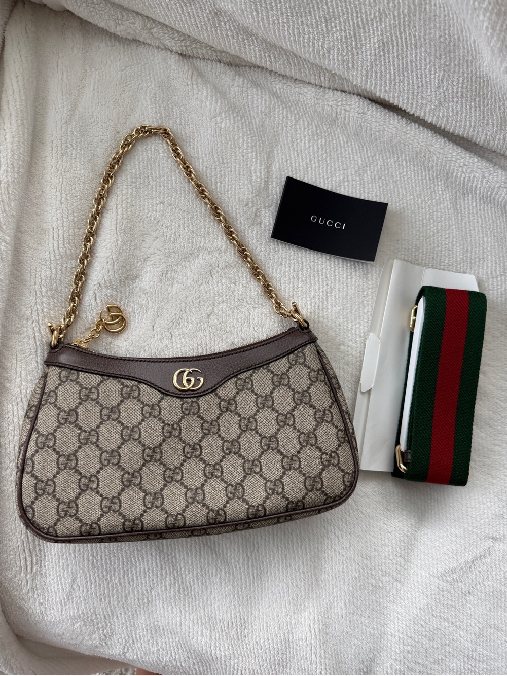 Gucci Ophidia small shoulder bag brown